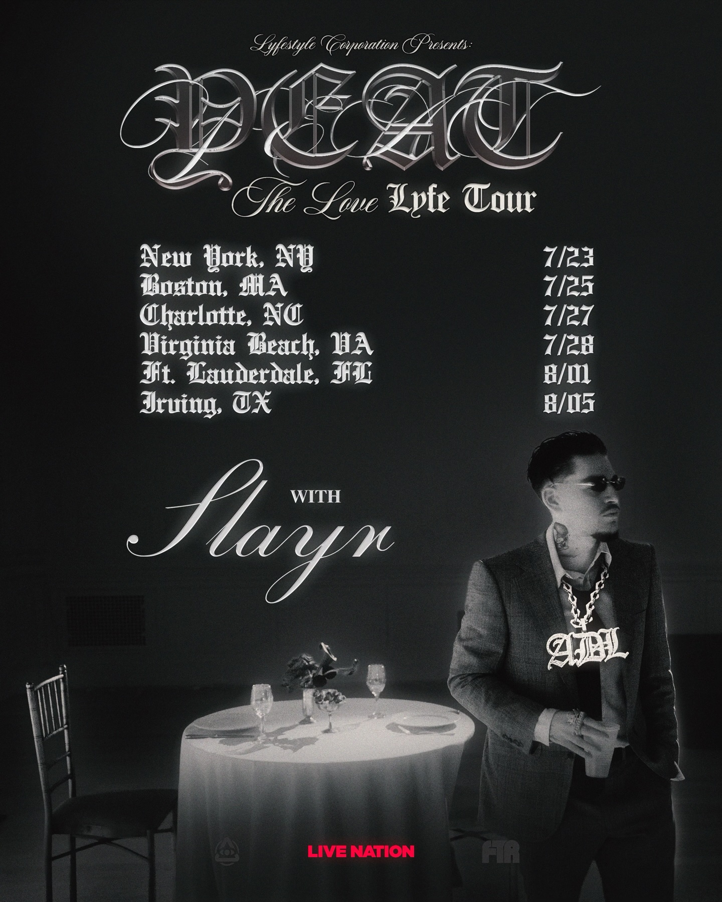 Slayr LOVE/LYFE Tour Poster 2026